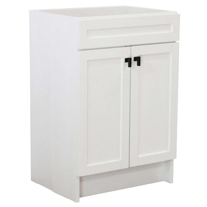 23 in. Single Sink Foldable Vanity Cabinet, White Finish - F23A-BL-CAB