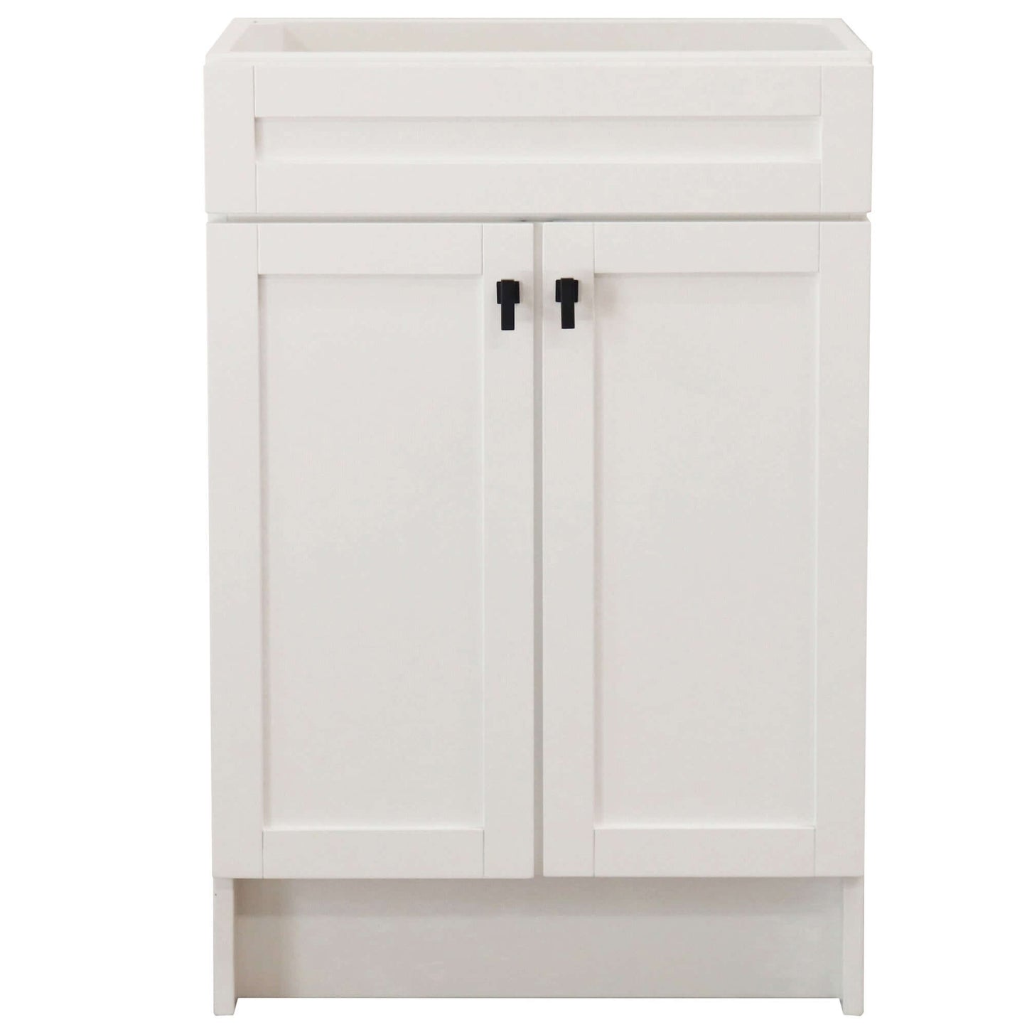 23 in. Single Sink Foldable Vanity Cabinet, White Finish - F23A-BL-CAB