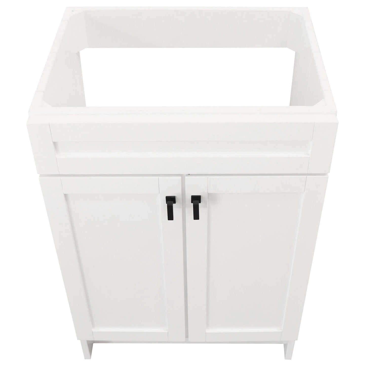 23 in. Single Sink Foldable Vanity Cabinet, White Finish - F23A-BL-CAB