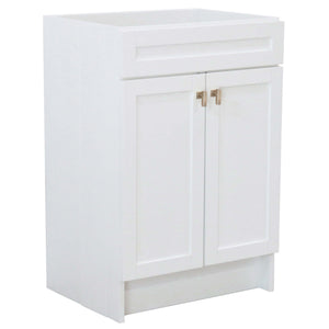 23 in. Single Sink Foldable Vanity Cabinet, White Finish - F23A-BN-CAB