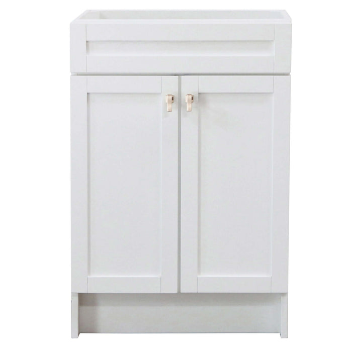 23 in. Single Sink Foldable Vanity Cabinet, White Finish - F23A-BN-CAB