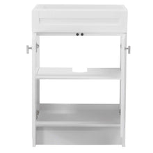 Load image into Gallery viewer, 23 in. Single Sink Foldable Vanity Cabinet, White Finish - F23A-BN-CAB