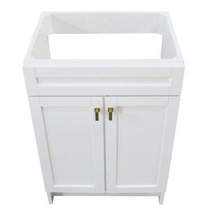 23 in. Single Sink Foldable Vanity Cabinet, White Finish - F23A-GD-CAB