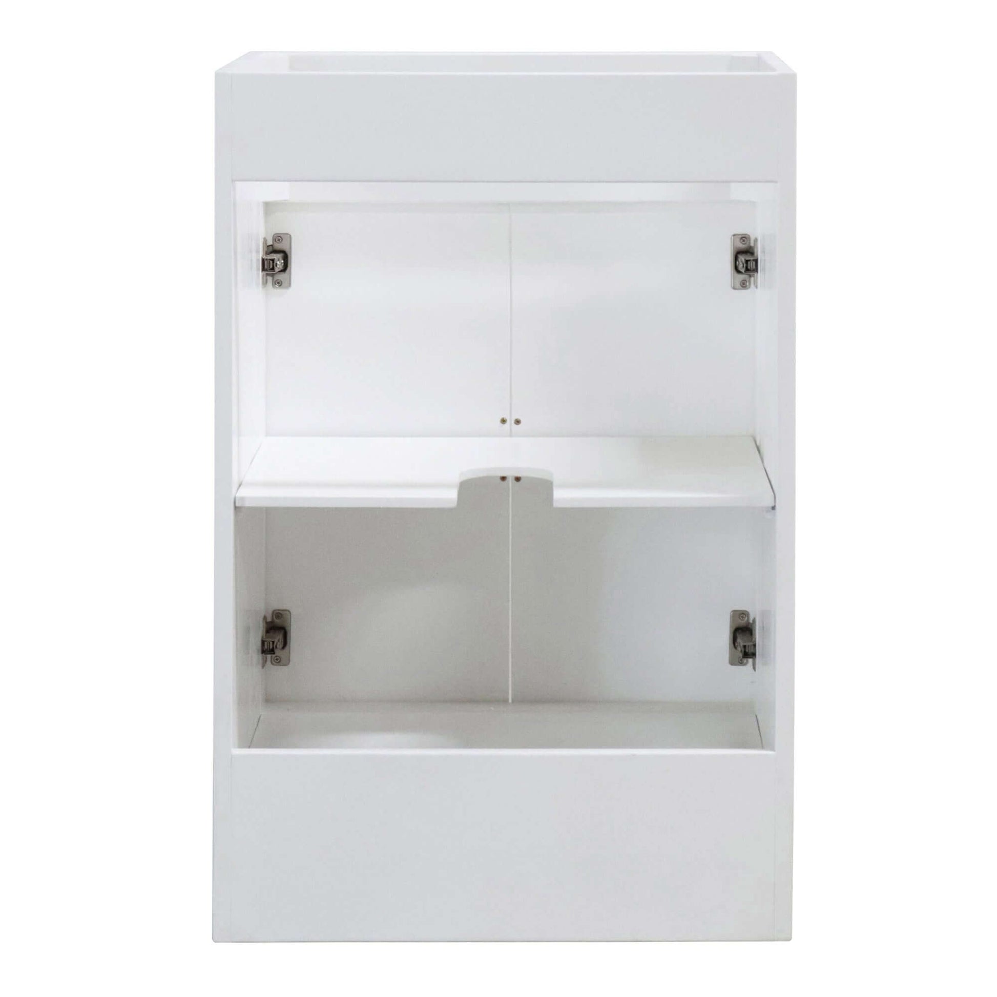 23 in. Single Sink Foldable Vanity Cabinet, White Finish - F23C-BL-CAB