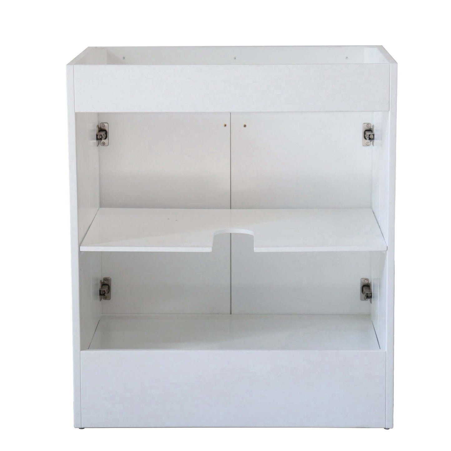 30 in. Single Sink Foldable Vanity Cabinet, White Finish - F30A-BL-CAB