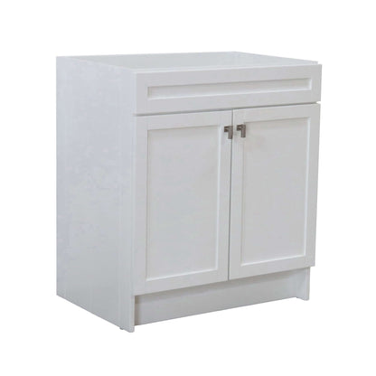 30 in. Single Sink Foldable Vanity Cabinet, White Finish - F30A-BN-CAB