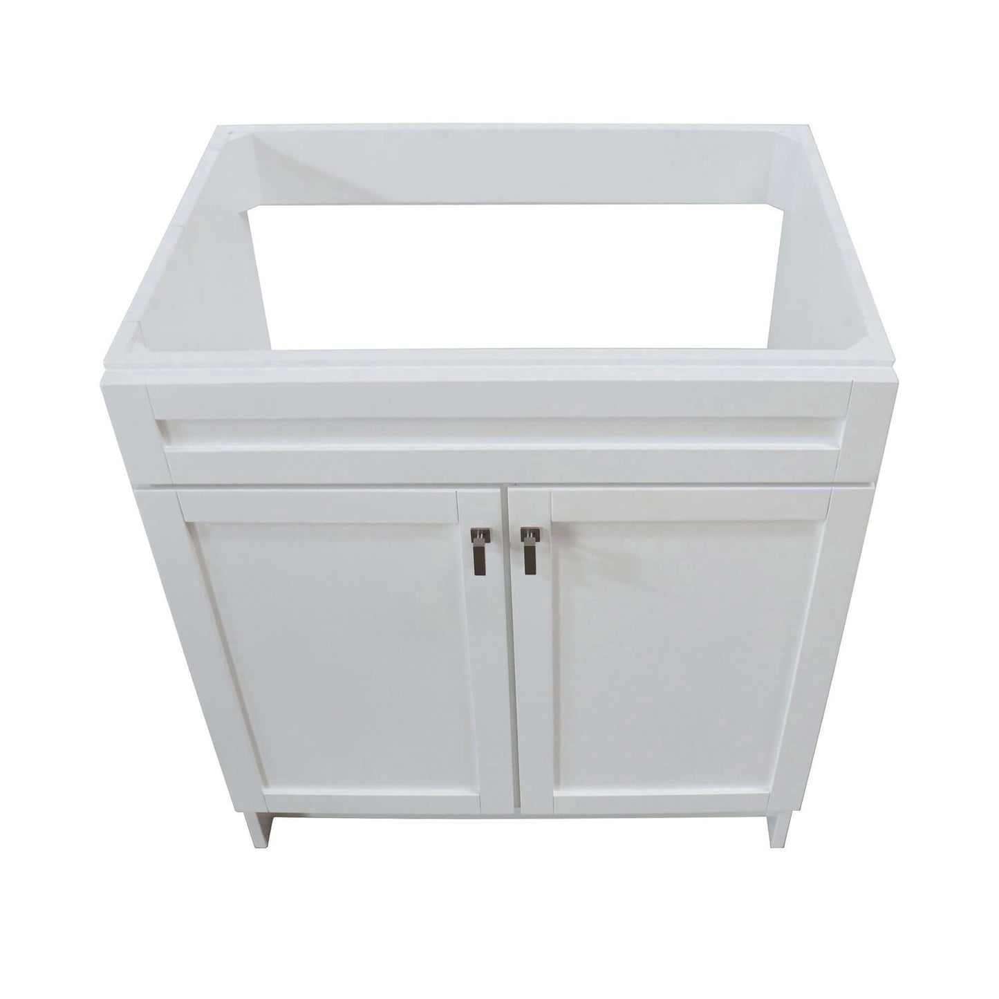 30 in. Single Sink Foldable Vanity Cabinet, White Finish - F30A-BN-CAB