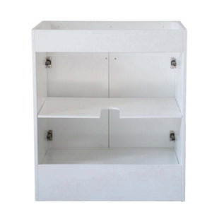 30 in. Single Sink Foldable Vanity Cabinet, White Finish - F30A-GD-CAB