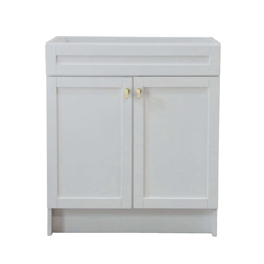 30 in. Single Sink Foldable Vanity Cabinet, White Finish - F30A-GD-CAB