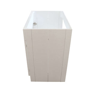 30 in. Single Sink Foldable Vanity Cabinet, White Finish - F30B-BL-CAB
