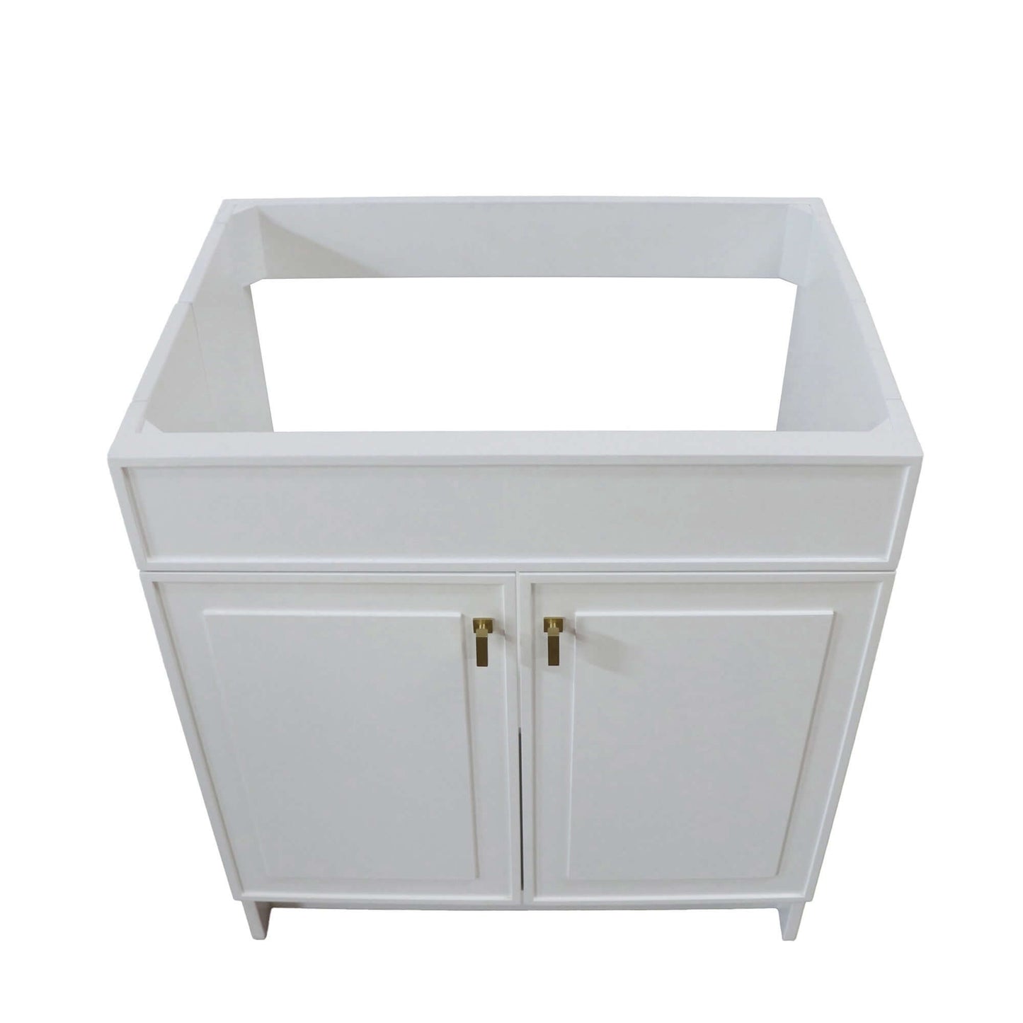 30 in. Single Sink Foldable Vanity Cabinet, White Finish - F30B-GD-CAB