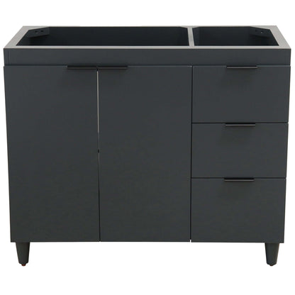 38.5 in. Single Sink Vanity in Dark Gray - Cabinet Only - G3918-DG-CAB