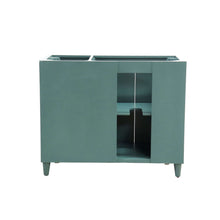 Load image into Gallery viewer, 39 in. Single Sink Vanity in Hunter Green with White Composite Granite Top - G3918-HG-SW