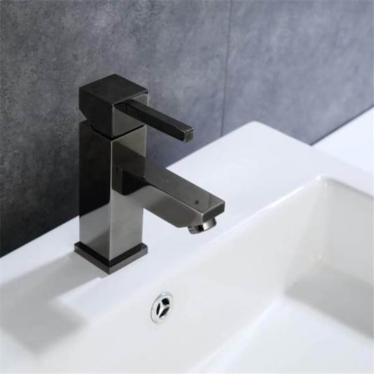 Upc Faucet With Drain-Glossy Black - ZY6001-GB