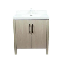 Load image into Gallery viewer, 31.5&quot; Single Sink Vanity In Light Gray Finish with White Ceramic Top - 804381V-EP