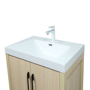 31.5" Single Sink Vanity In Neutral Finish with White Ceramic Top - 804381V-CO