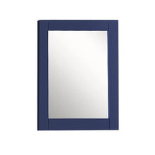 Load image into Gallery viewer, 24&quot; Wood Frame Mirror in Blue - 400700-M-24BU