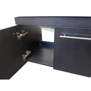 24.4 in Single wall mount style sink vanity-wood- gunstock - 203172-GK