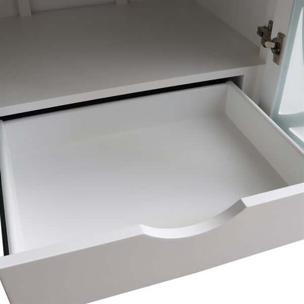 30 in Single sink vanity-manufactured wood-white - 9009-30-WH-BG