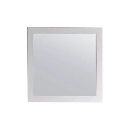 Nova 28" Framed Square White Mirror - 31321529-MR-W