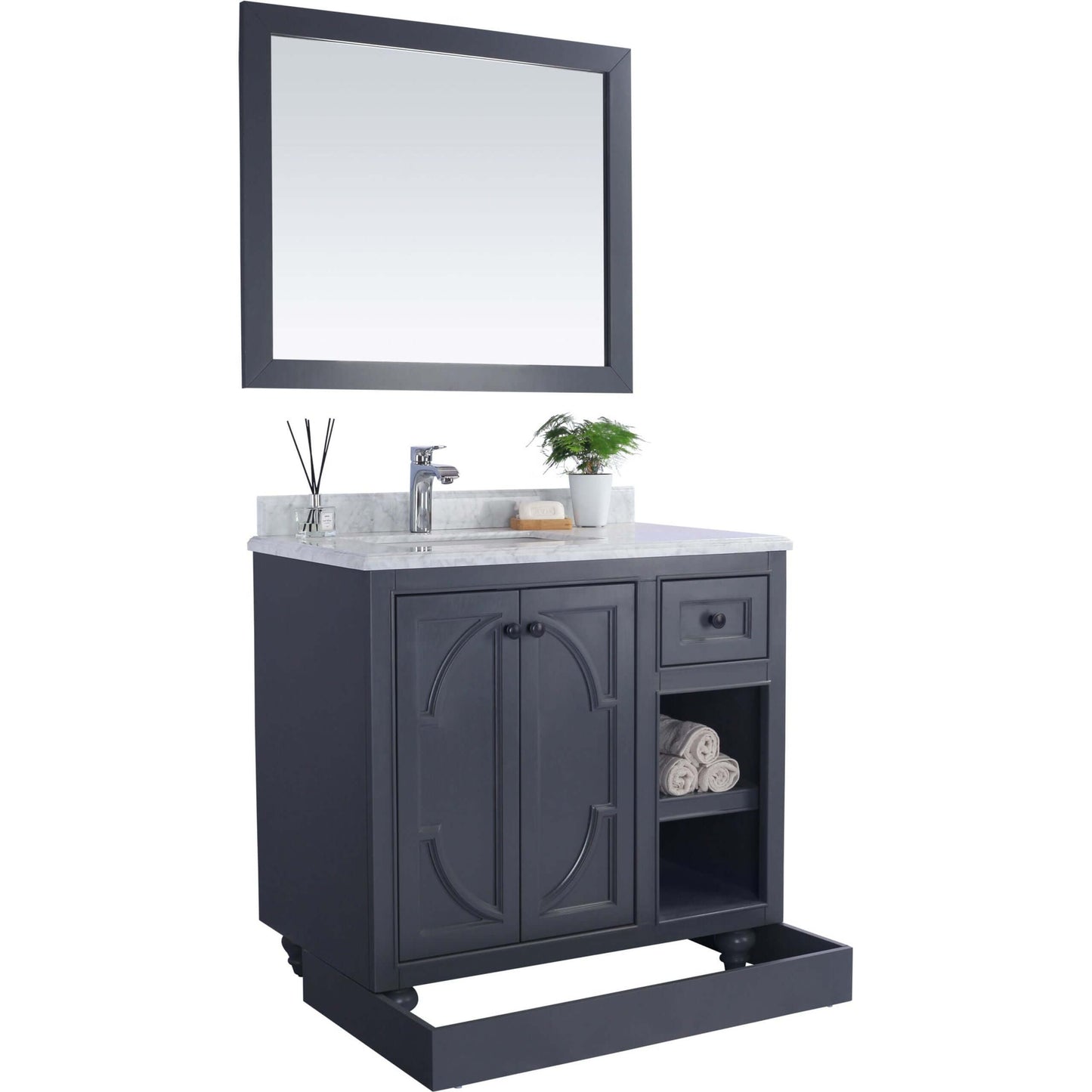 Odyssey 36" Maple Grey Bathroom Vanity Cabinet - 313613-36G