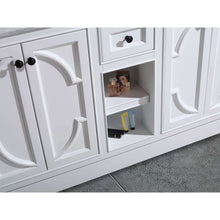 Load image into Gallery viewer, Odyssey 60&quot; White Double Sink Bathroom Vanity Cabinet - 313613-60W
