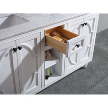 Load image into Gallery viewer, Odyssey 60&quot; White Double Sink Bathroom Vanity Cabinet - 313613-60W