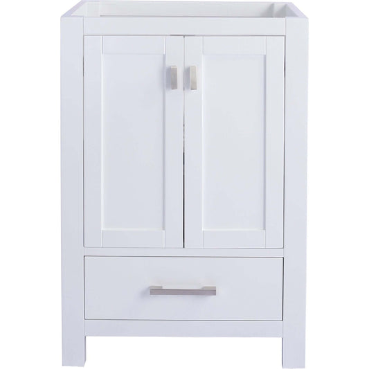 Wilson 24" White Bathroom Vanity Cabinet - 313ANG-24W