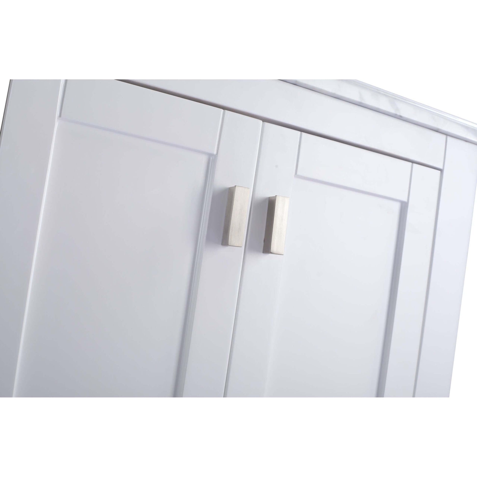 Wilson 24" White Bathroom Vanity Cabinet - 313ANG-24W