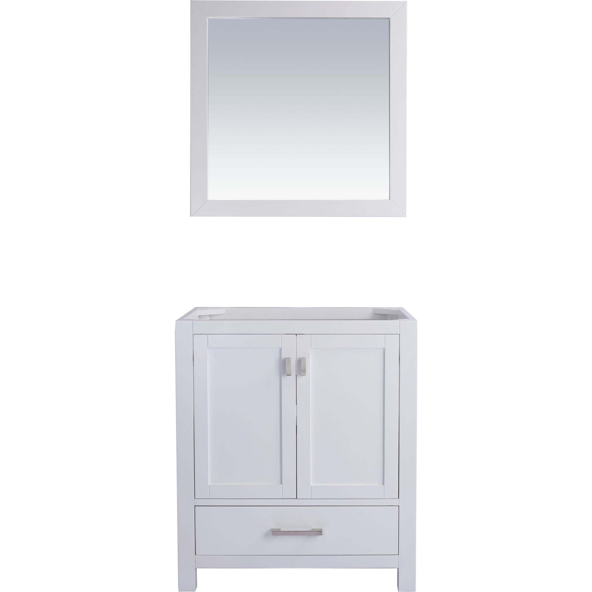 Wilson 30" White Bathroom Vanity Cabinet - 313ANG-30W