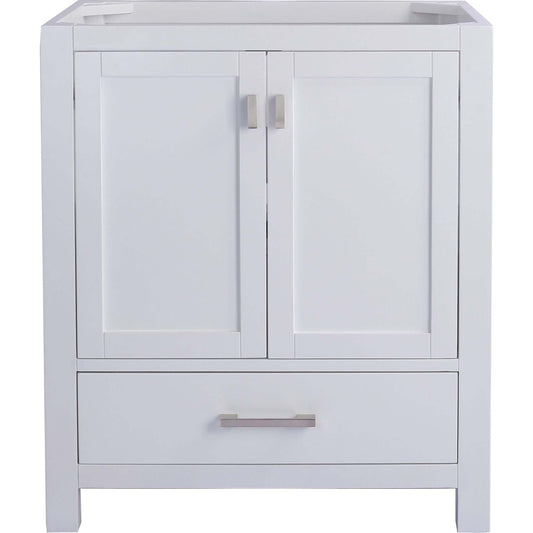 Wilson 30" White Bathroom Vanity Cabinet - 313ANG-30W