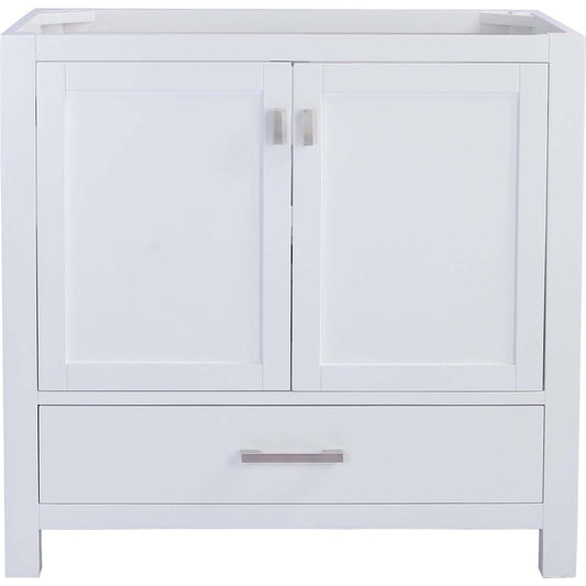 Wilson 36" White Bathroom Vanity Cabinet - 313ANG-36W