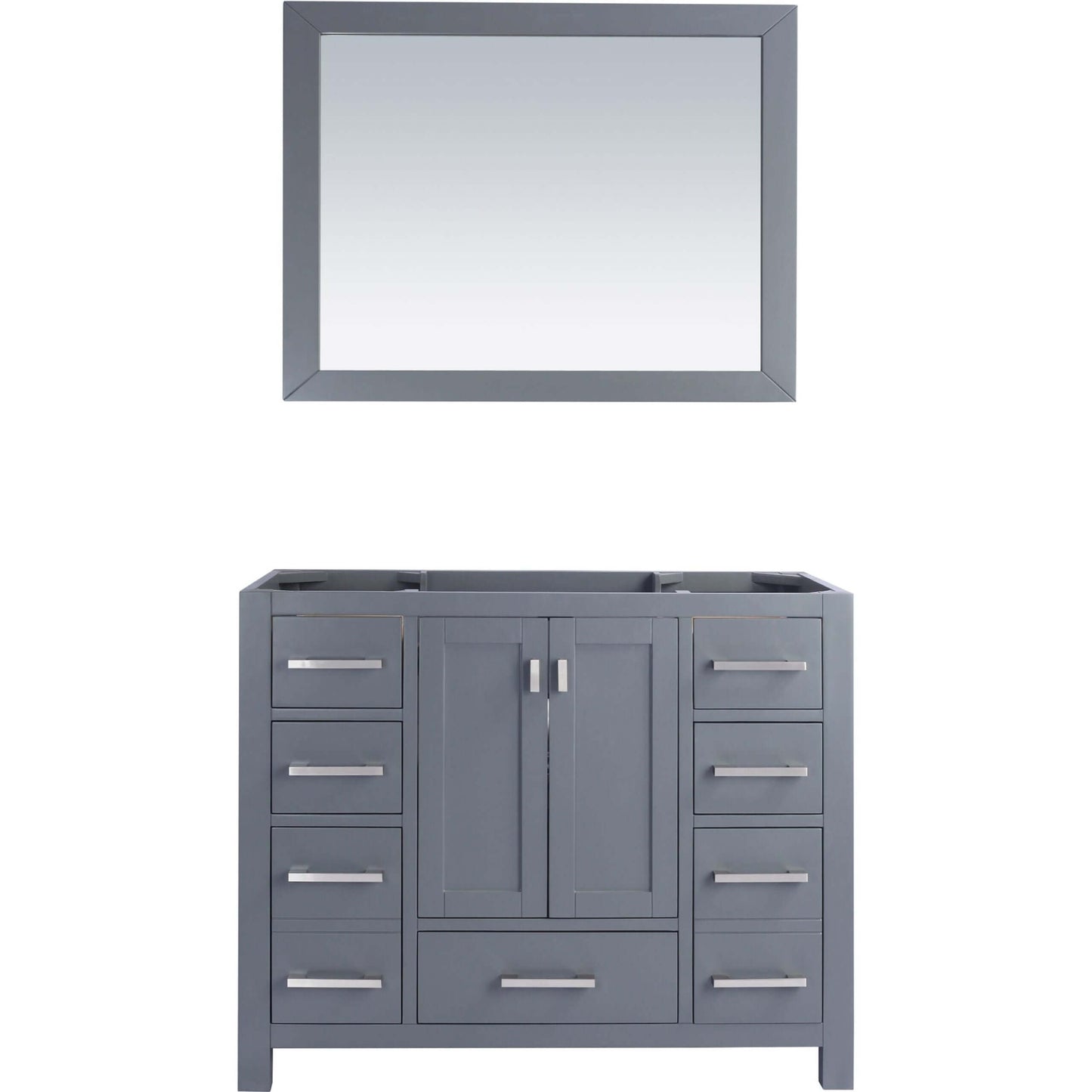 Wilson 42" Grey Bathroom Vanity Cabinet - 313ANG-42G