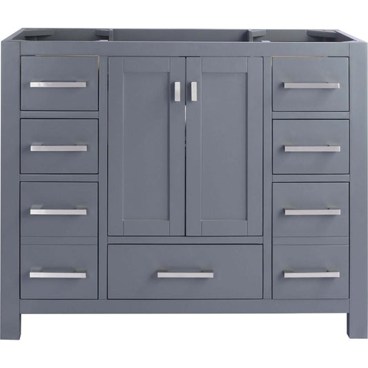 Wilson 42" Grey Bathroom Vanity Cabinet - 313ANG-42G