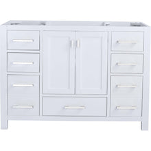 Load image into Gallery viewer, Wilson 48&quot; White Bathroom Vanity Cabinet - 313ANG-48W