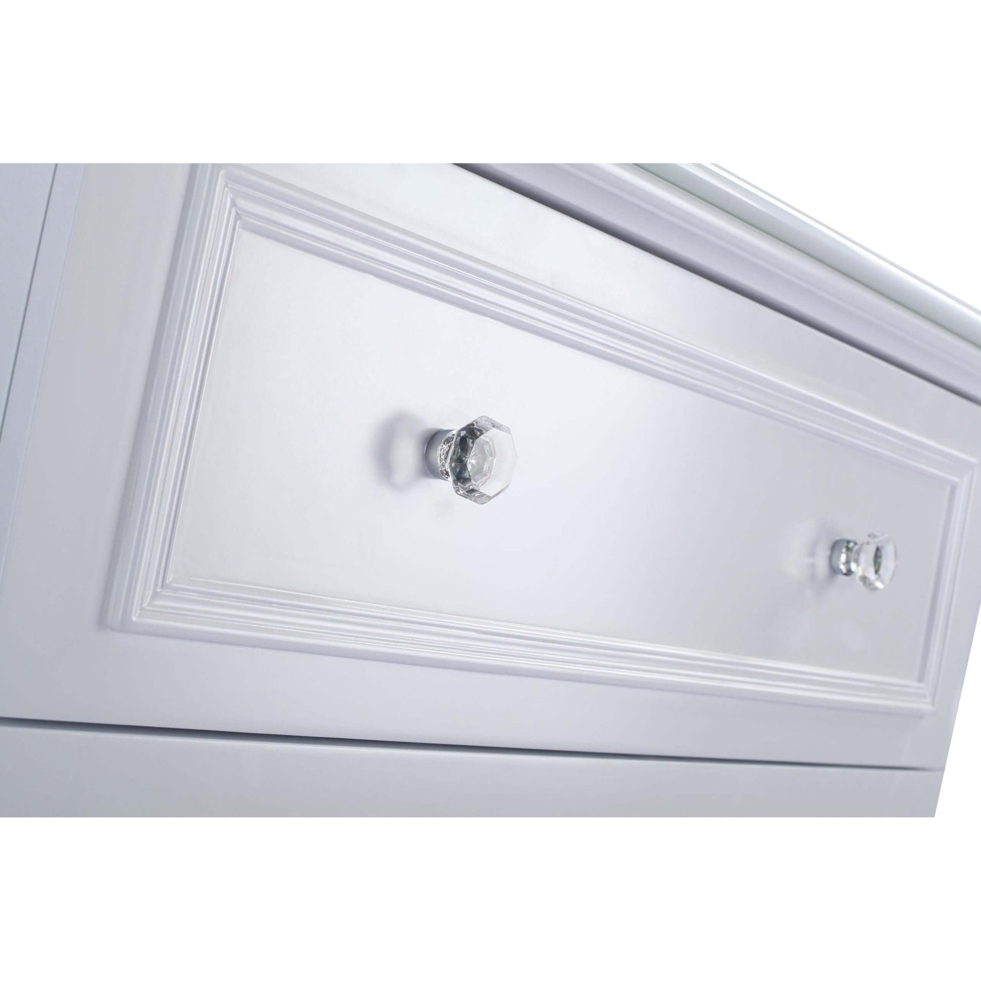 Luna 30" White Bathroom Vanity Cabinet - 313DVN-30W