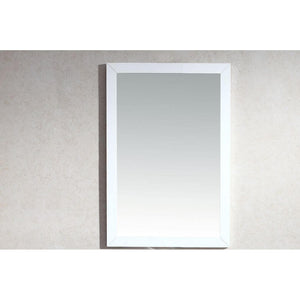 Sterling 24" Framed Rectangular White Mirror - 313FF-2430W