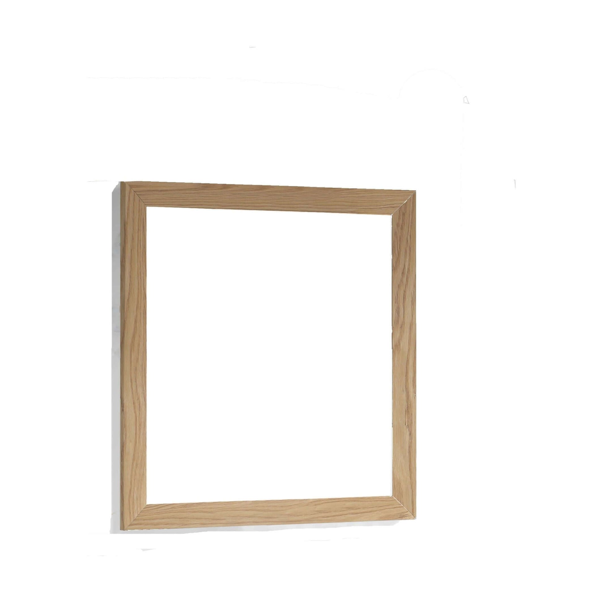 Sterling 30" Framed Square California White Oak Mirror - 313FF-3030CO