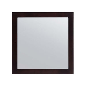 Sterling 30" Framed Square Espresso Mirror - 313FF-3030E