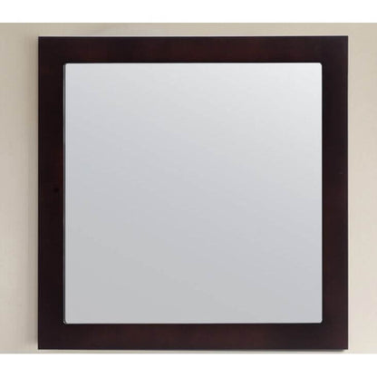 Sterling 30" Framed Square Espresso Mirror - 313FF-3030E