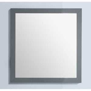 Sterling 30" Framed Square Grey Mirror - 313FF-3030G
