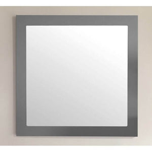 Sterling 30" Framed Square Maple Grey Mirror - 313FF-3030MG