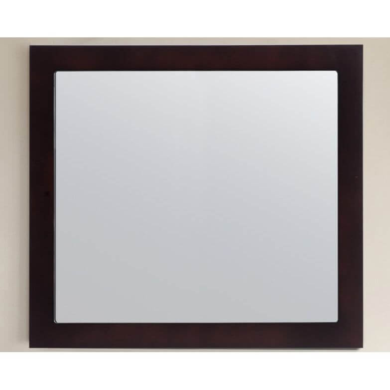 Sterling 36" Framed Rectangular Espresso Mirror - 313FF-3630E