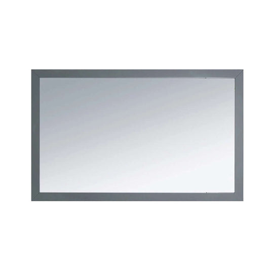 Sterling 48" Framed Rectangular Maple Grey Mirror - 313FF-4830MG