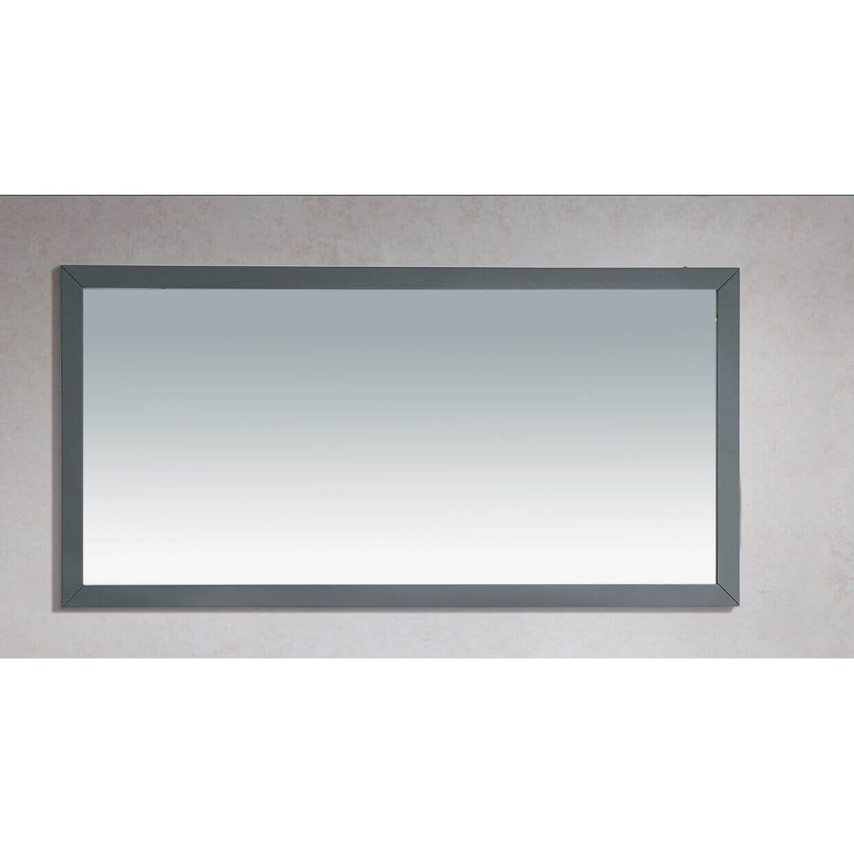 Sterling 60" Framed Rectangular Maple Grey Mirror - 313FF-6030MG