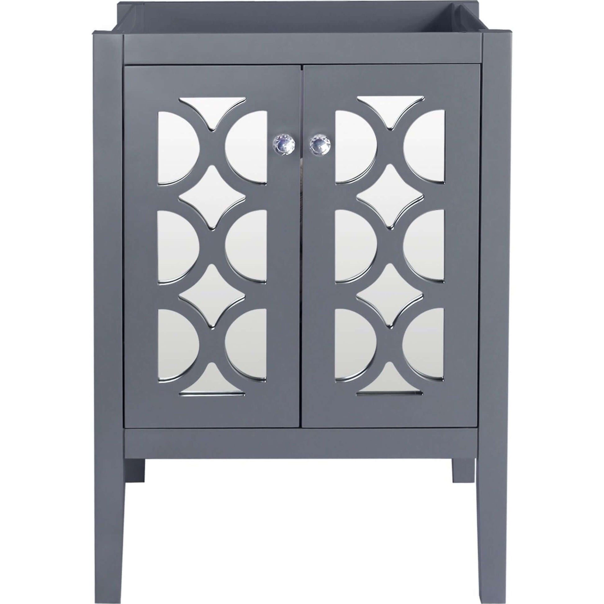 Mediterraneo 24" Grey Bathroom Vanity Cabinet - 313MKSH-24G