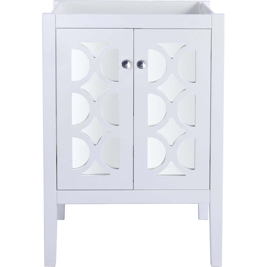 Mediterraneo 24" White Bathroom Vanity Cabinet - 313MKSH-24W