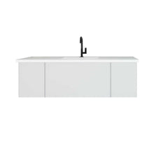 Load image into Gallery viewer, Vitri 54&quot; Cloud White Bathroom Vanity with VIVA Stone Matte White Solid Surface Countertop - 313VTR-54CW-MW