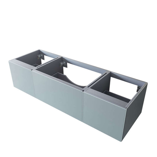 Vitri 66" Fossil Grey Single Sink Wall Hung Bathroom Vanity Cabinet - 313VTR-66FG