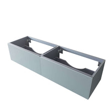 Load image into Gallery viewer, Vitri 72&quot; Fossil Grey Double Sink Wall Hung Bathroom Vanity Cabinet - 313VTR-72DFG